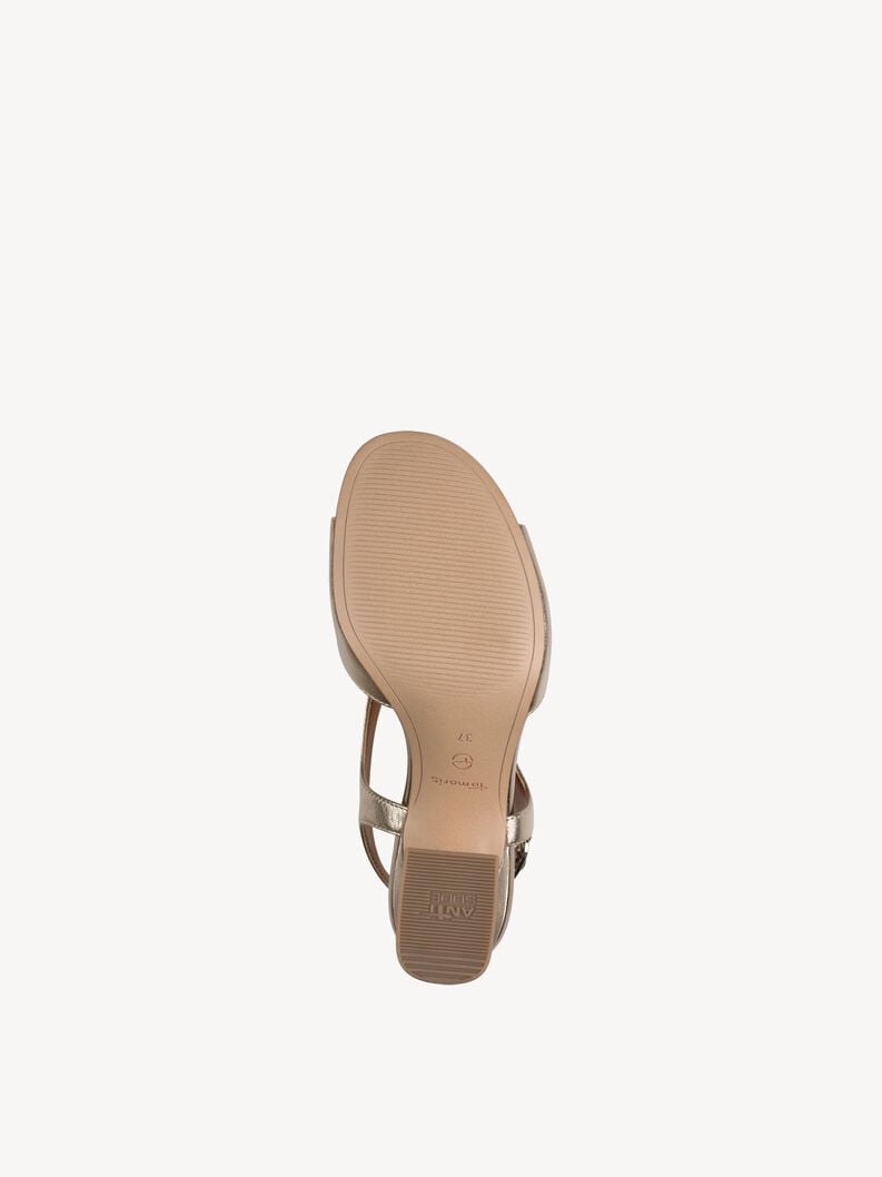 Tamaris Ledersandalette - Metallic