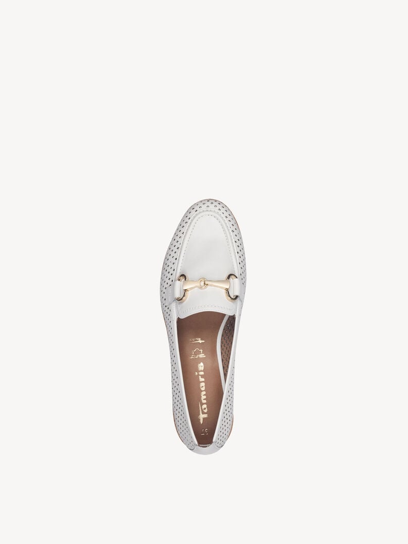 Tamaris Lederslipper - Weiß