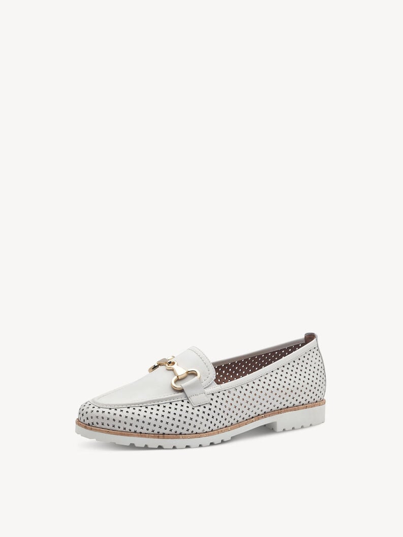 Tamaris Lederslipper - Weiß