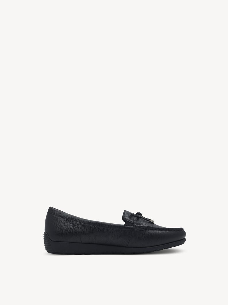 Tamaris Lederslipper - Schwarz