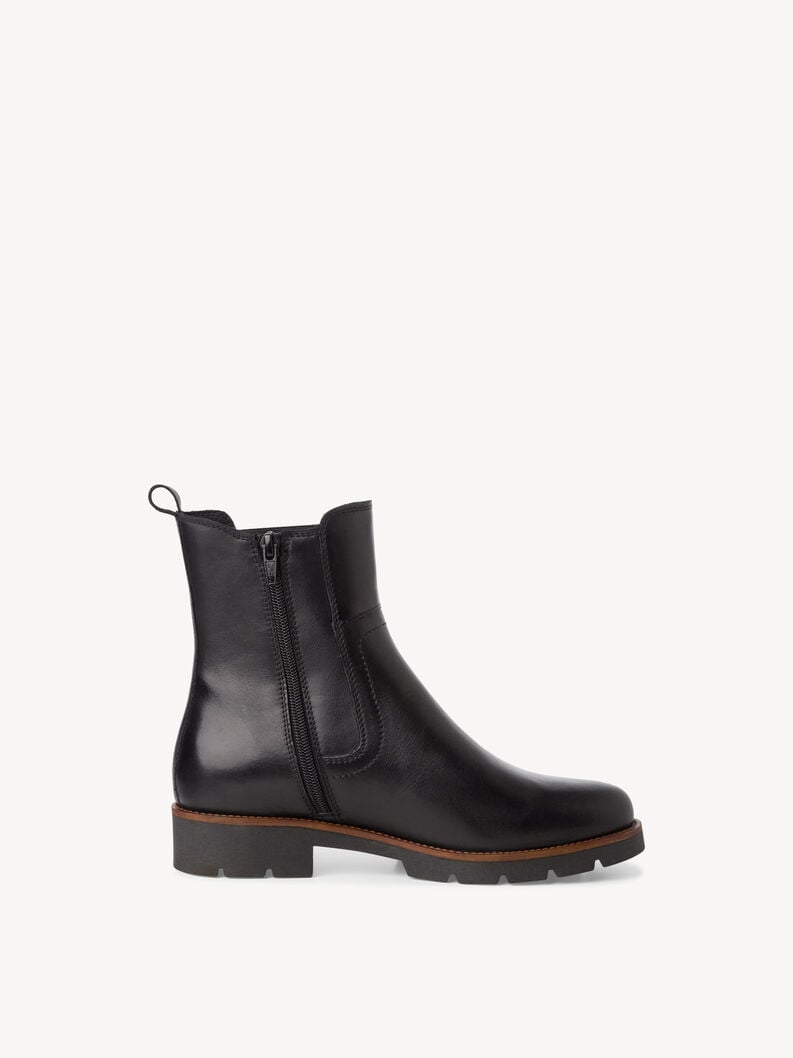 Tamaris Leder Chelsea Boot - Schwarz