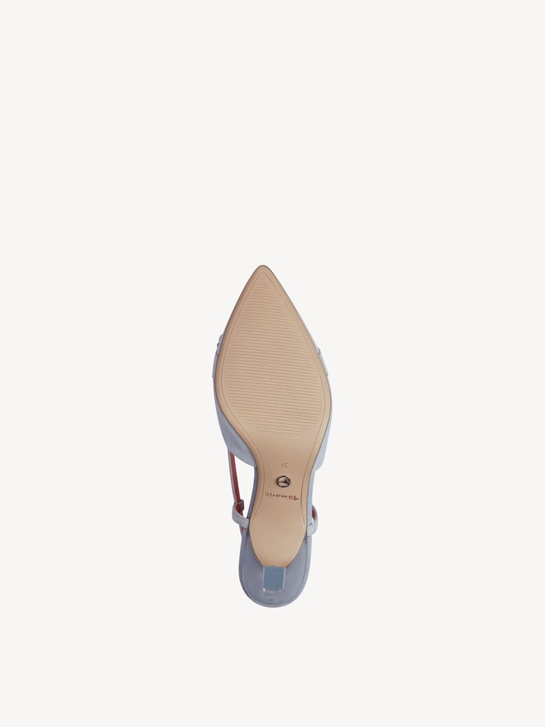 Tamaris Lederslingpumps - Blau