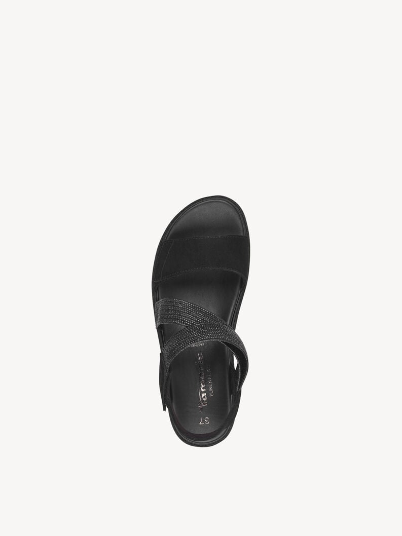 Tamaris Ledersandalette - Schwarz