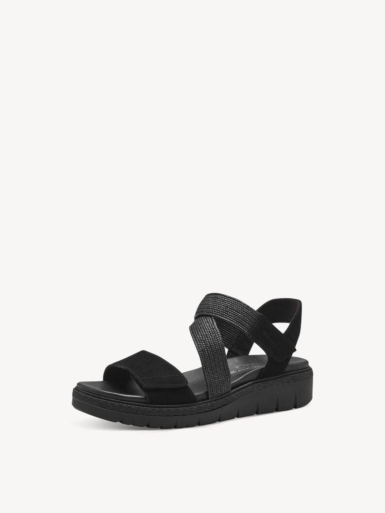 Tamaris Ledersandalette - Schwarz