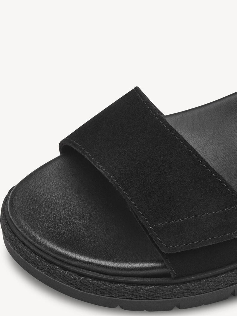 Tamaris Ledersandalette - Schwarz