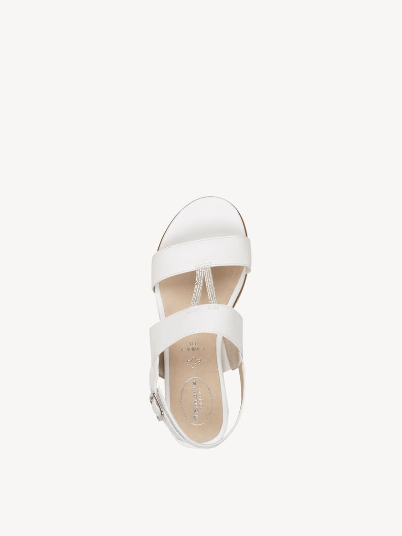Tamaris Ledersandalette - Weiß