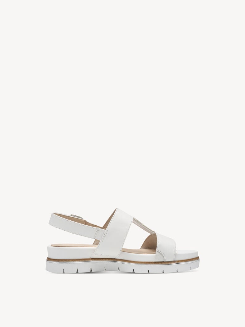 Tamaris Ledersandalette - Weiß