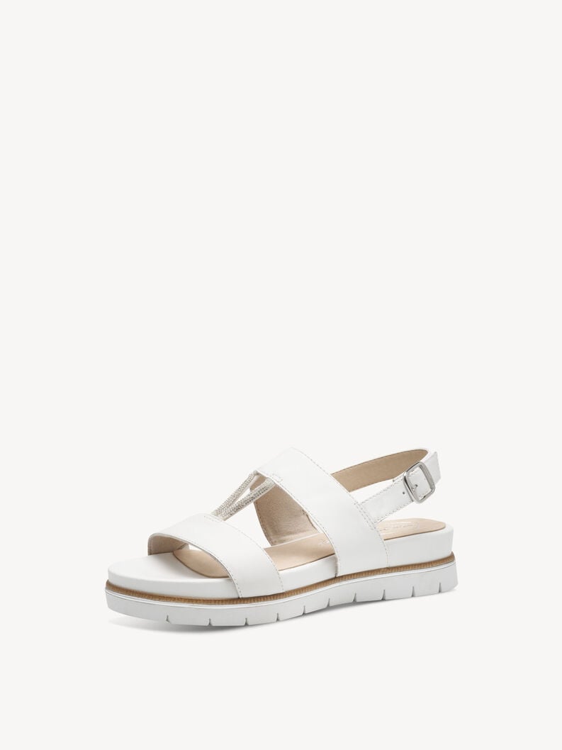 Tamaris Ledersandalette - Weiß