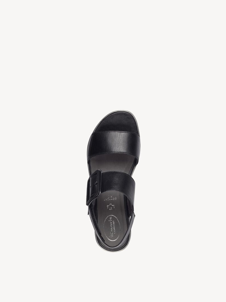 Tamaris Ledersandalette - Schwarz