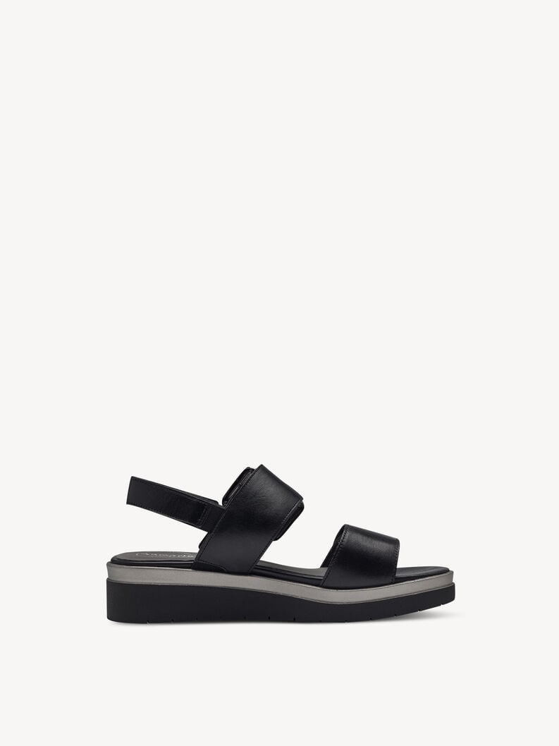 Tamaris Ledersandalette - Schwarz