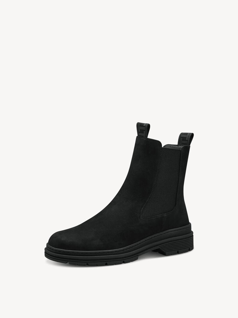 Tamaris Leder Chelsea Boot - Schwarz