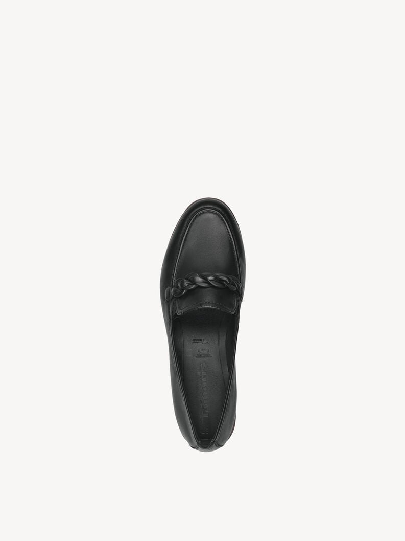 Tamaris Lederslipper - Schwarz