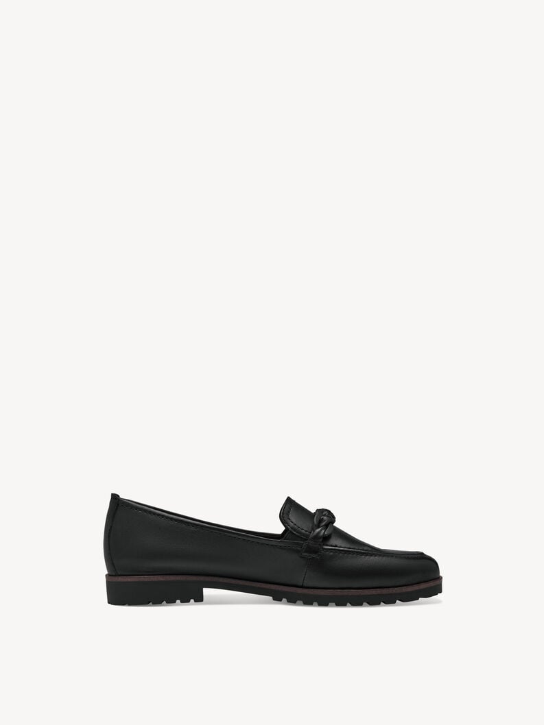 Tamaris Lederslipper - Schwarz