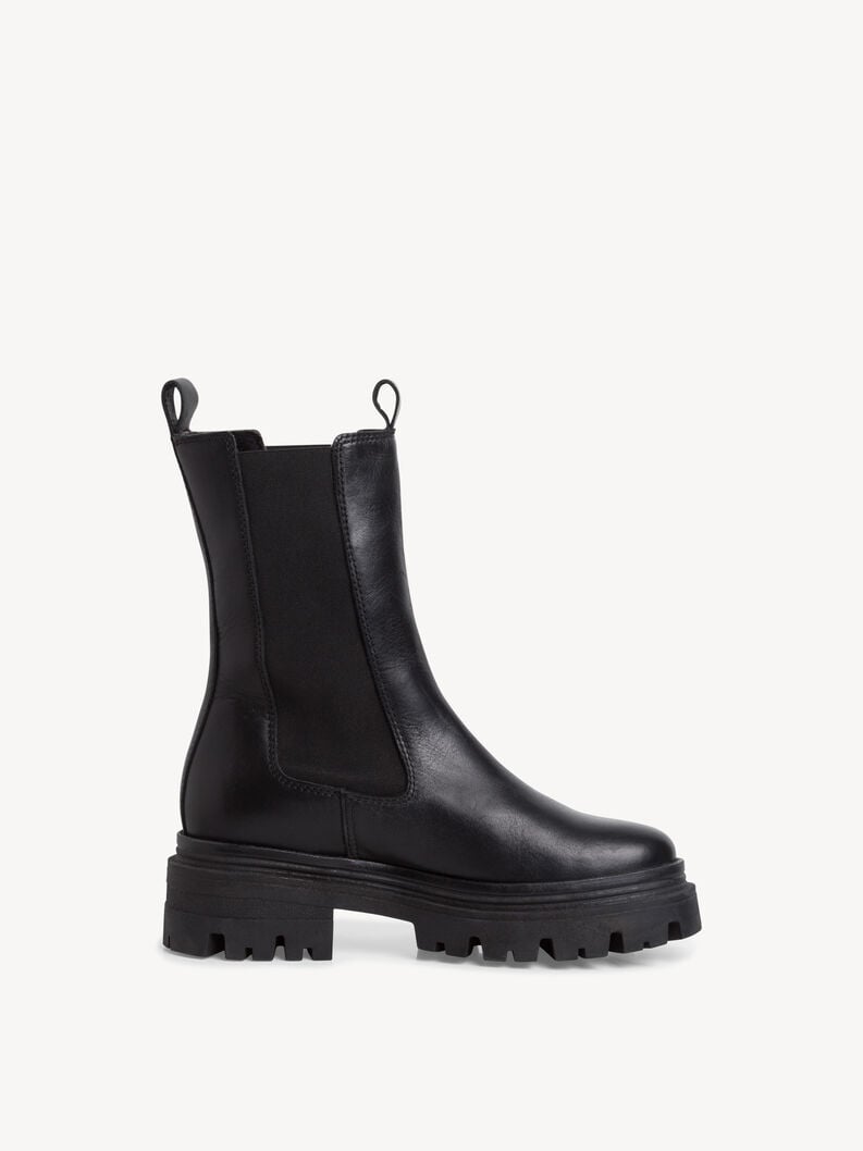 Tamaris Leder Chelsea Boot - Schwarz