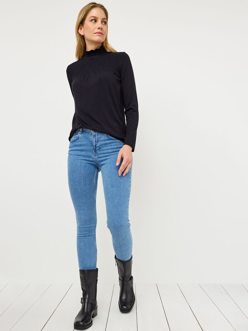 Tamaris Langarmshirt - Schwarz