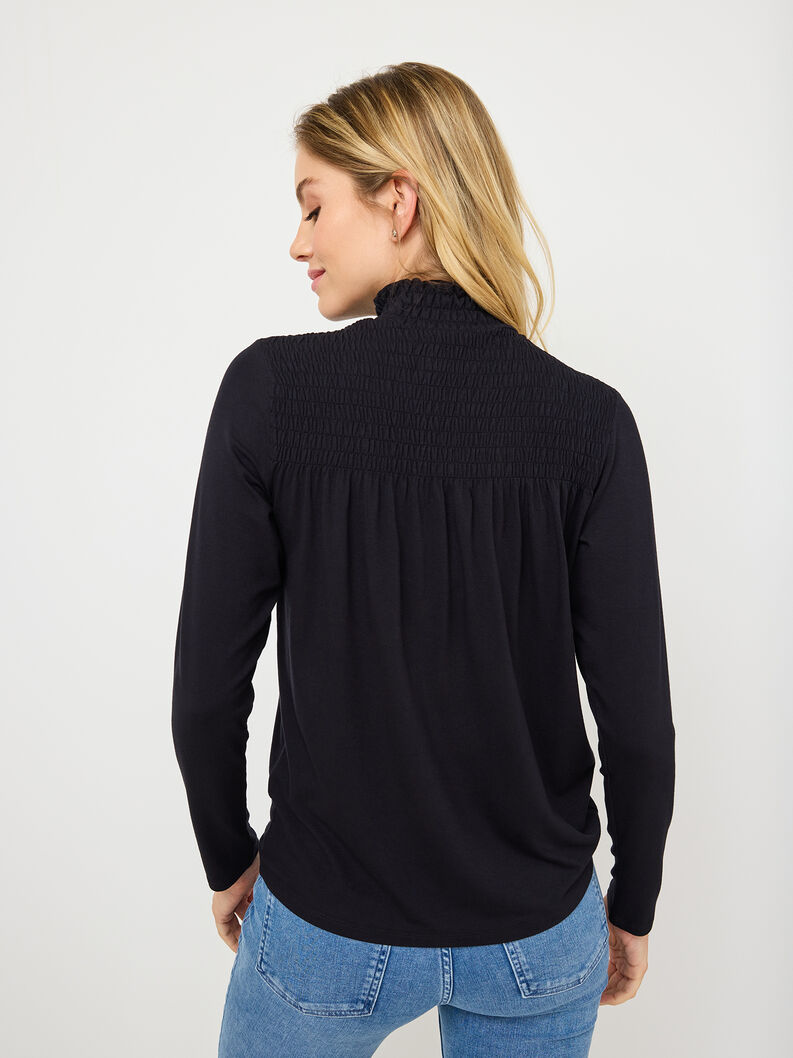 Tamaris Langarmshirt - Schwarz