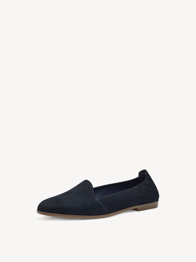 Tamaris Lederslipper - Blau
