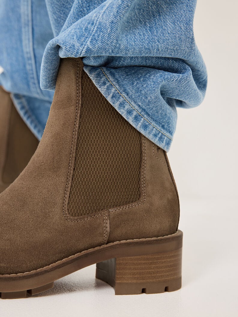 Tamaris Leder Chelsea Boot - Braun