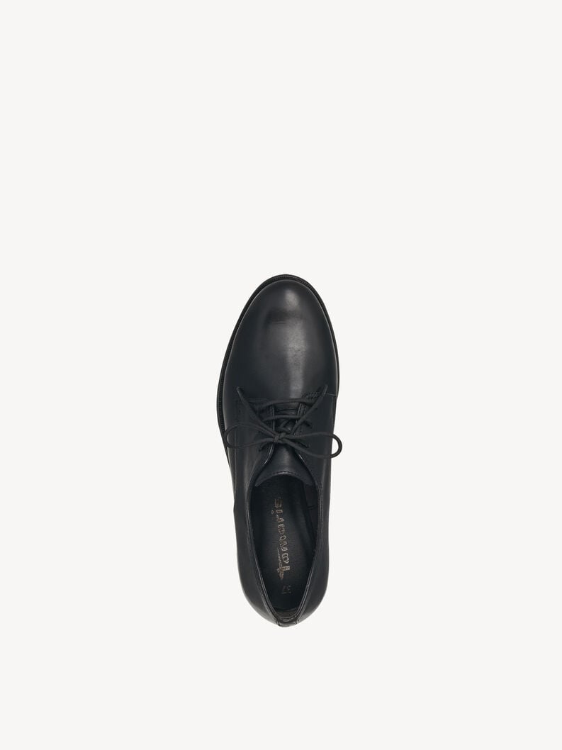 Tamaris Lederhalbschuh - Schwarz