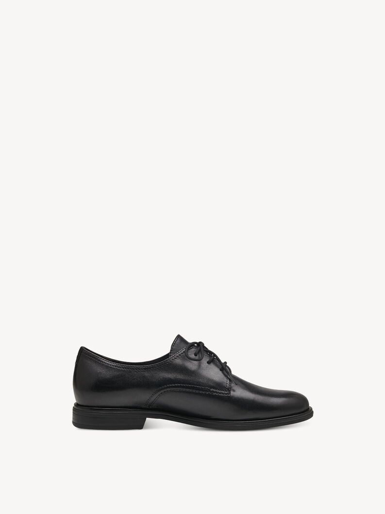 Tamaris Lederhalbschuh - Schwarz