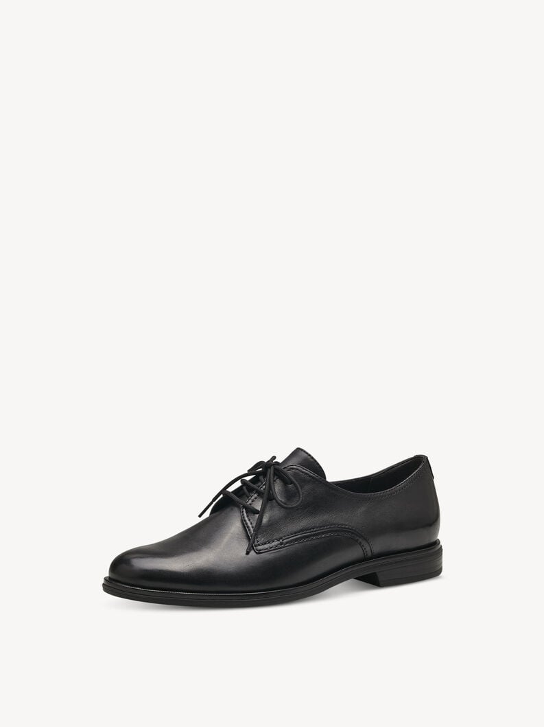 Tamaris Lederhalbschuh - Schwarz