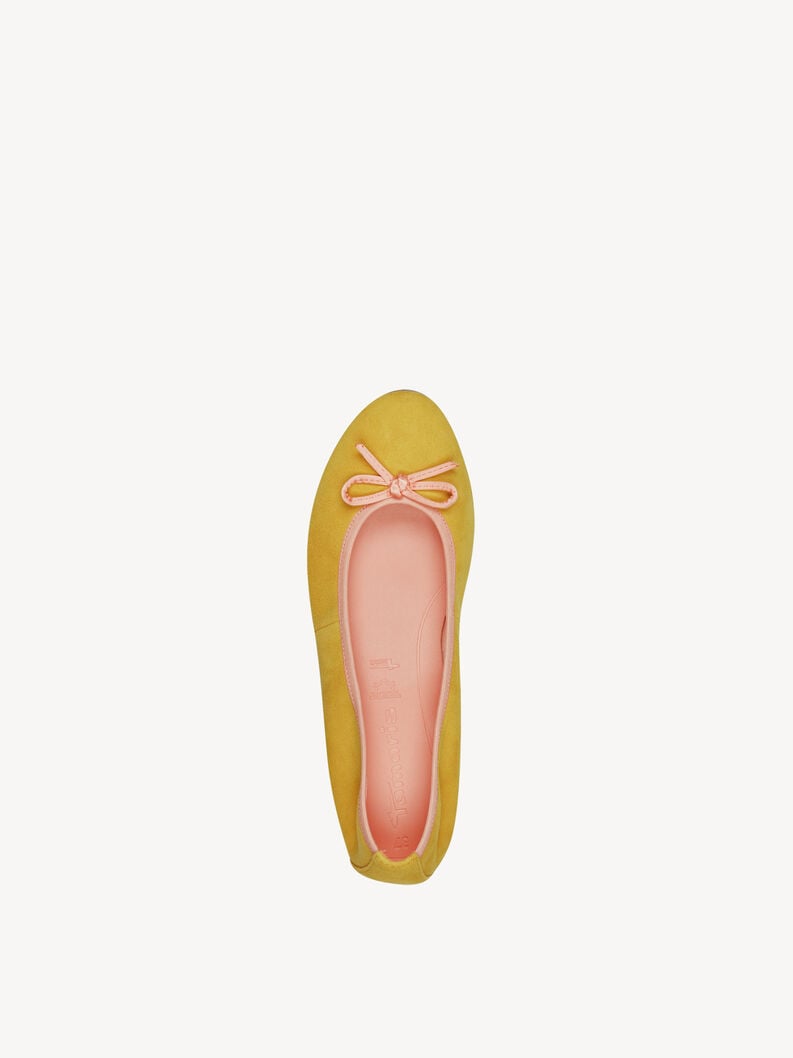 Tamaris Lederballerina - Gelb
