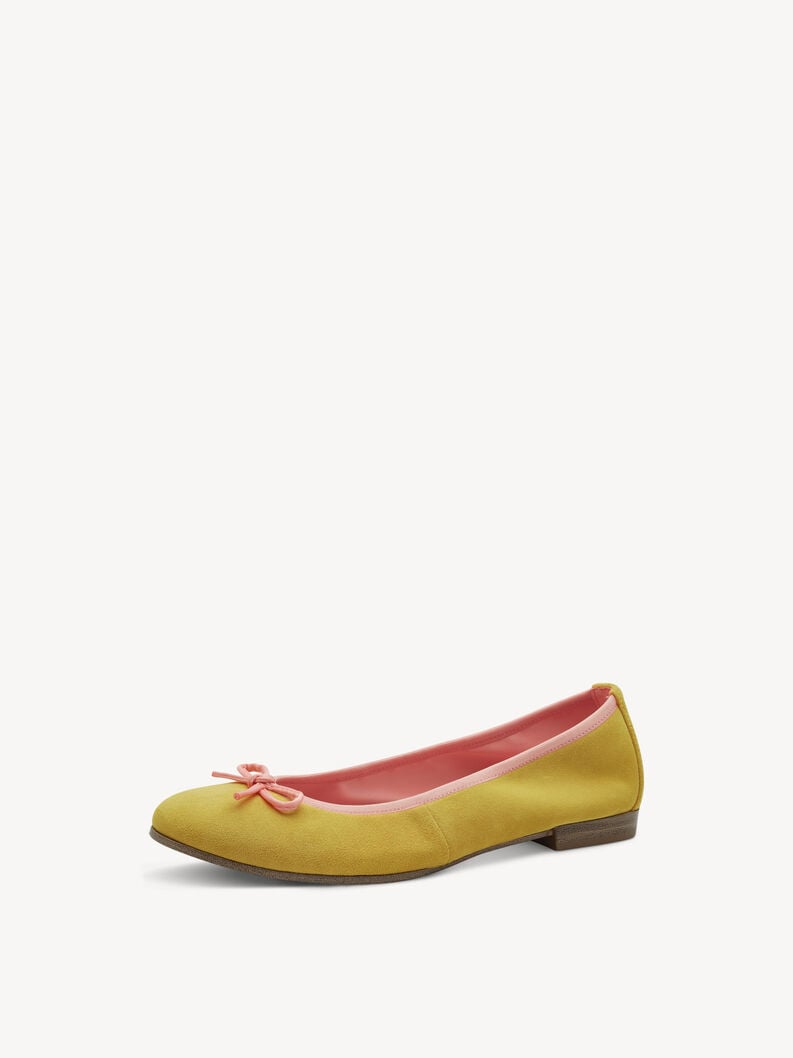 Tamaris Lederballerina - Gelb