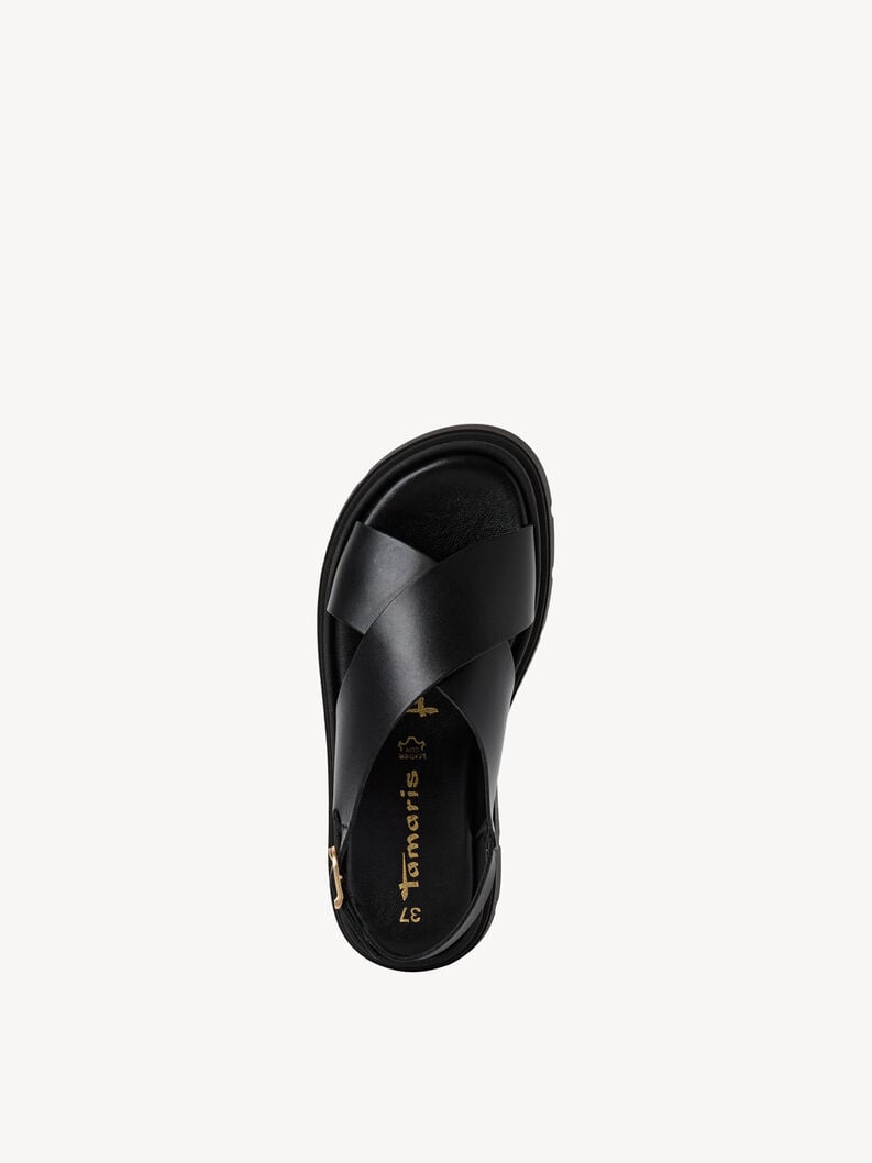 Tamaris Ledersandalette - Schwarz
