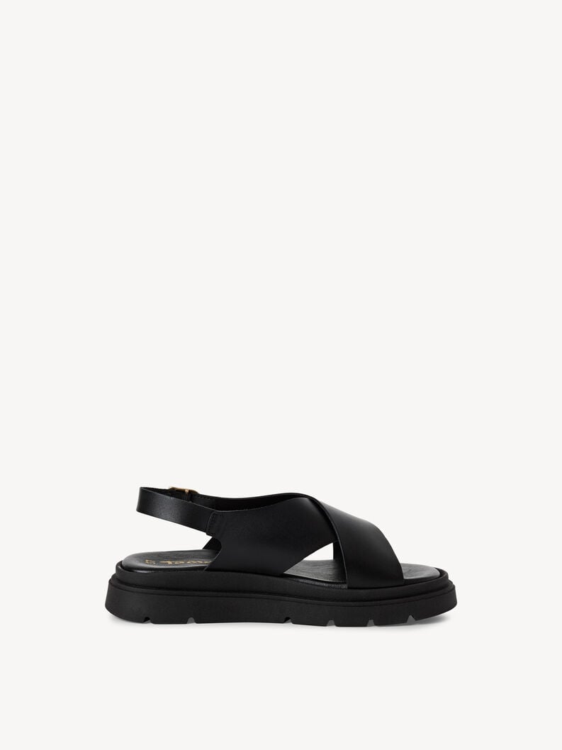 Tamaris Ledersandalette - Schwarz