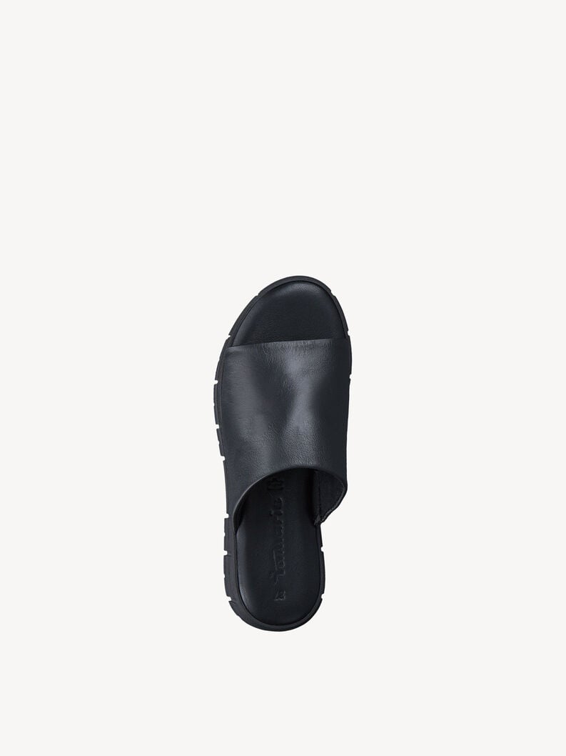 Tamaris Lederpantolette - Schwarz
