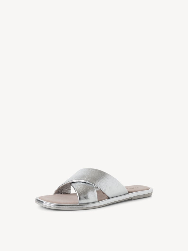 Tamaris Lederpantolette - Metallic
