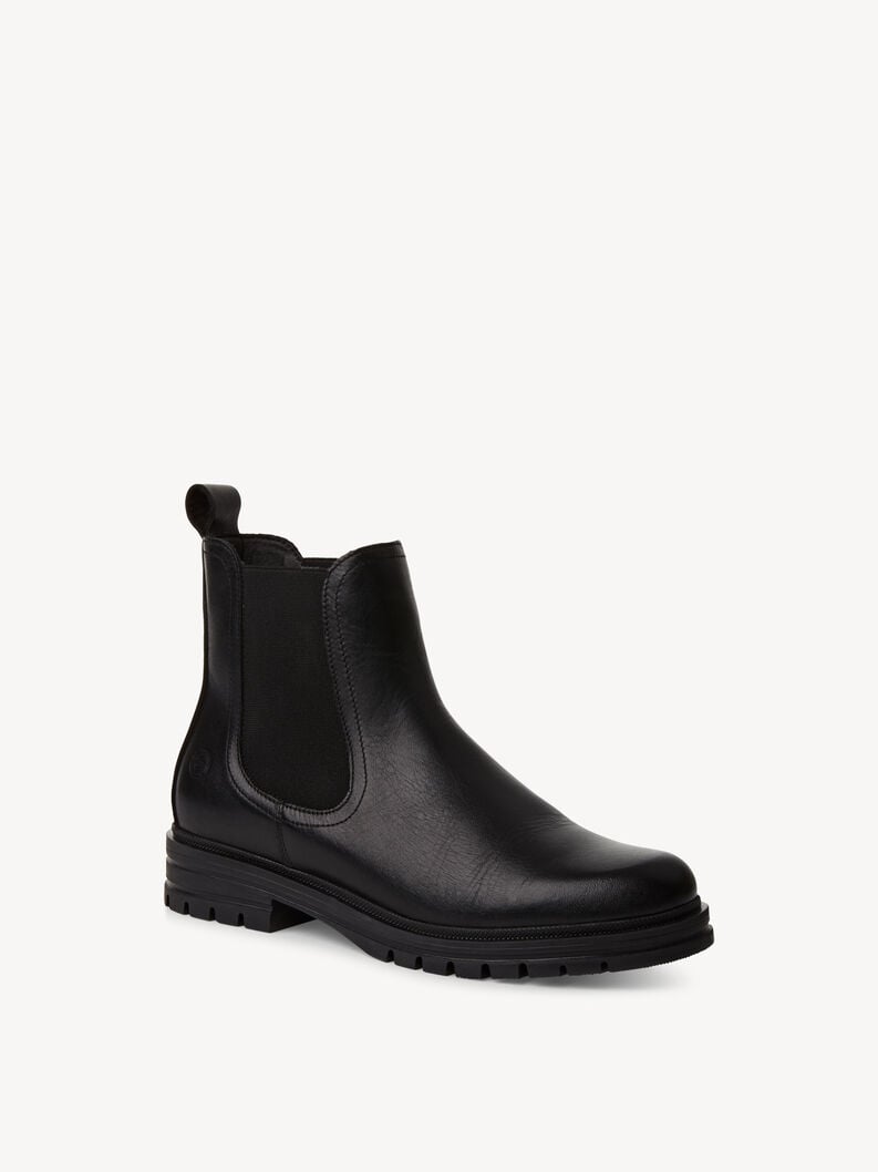 Tamaris Leder Chelsea Boot - Schwarz