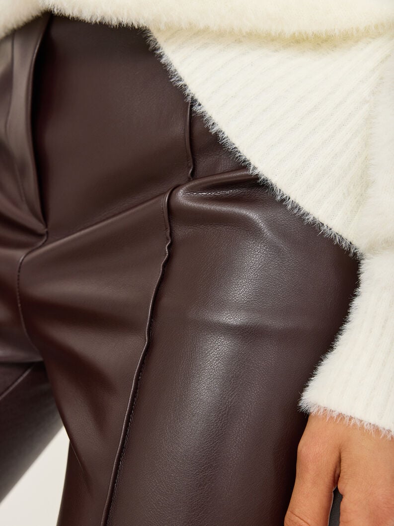 Tamaris Kunstlederhose - Braun
