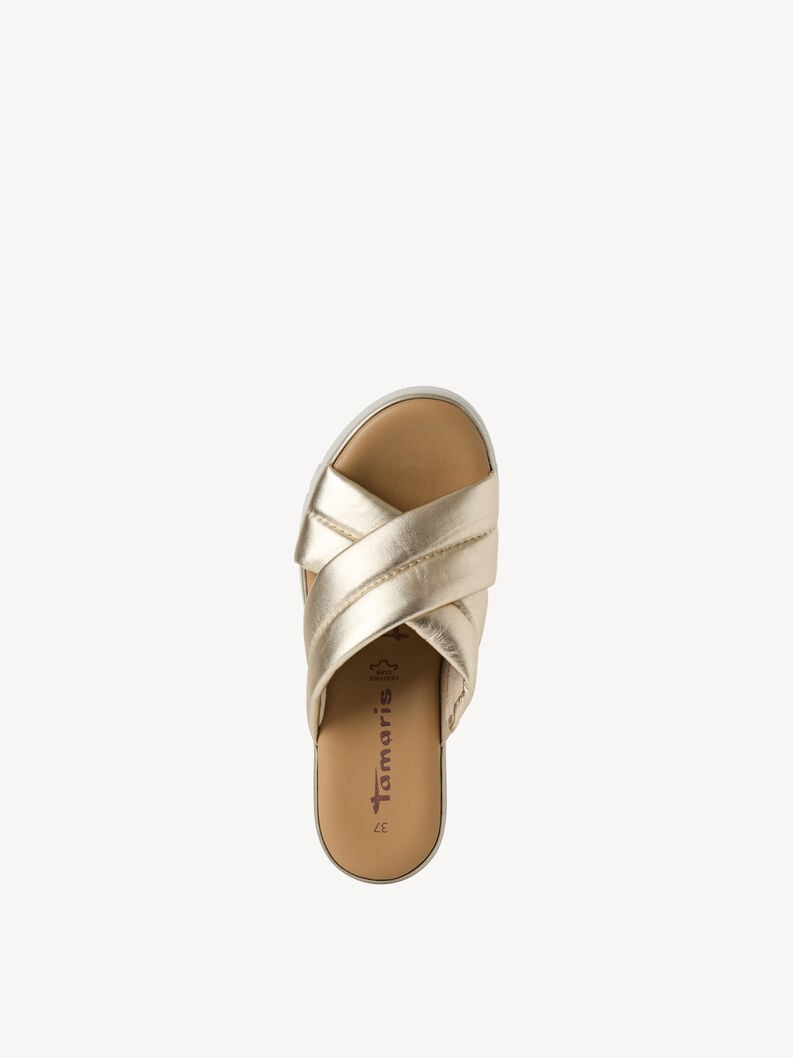 Tamaris Lederpantolette - Gold