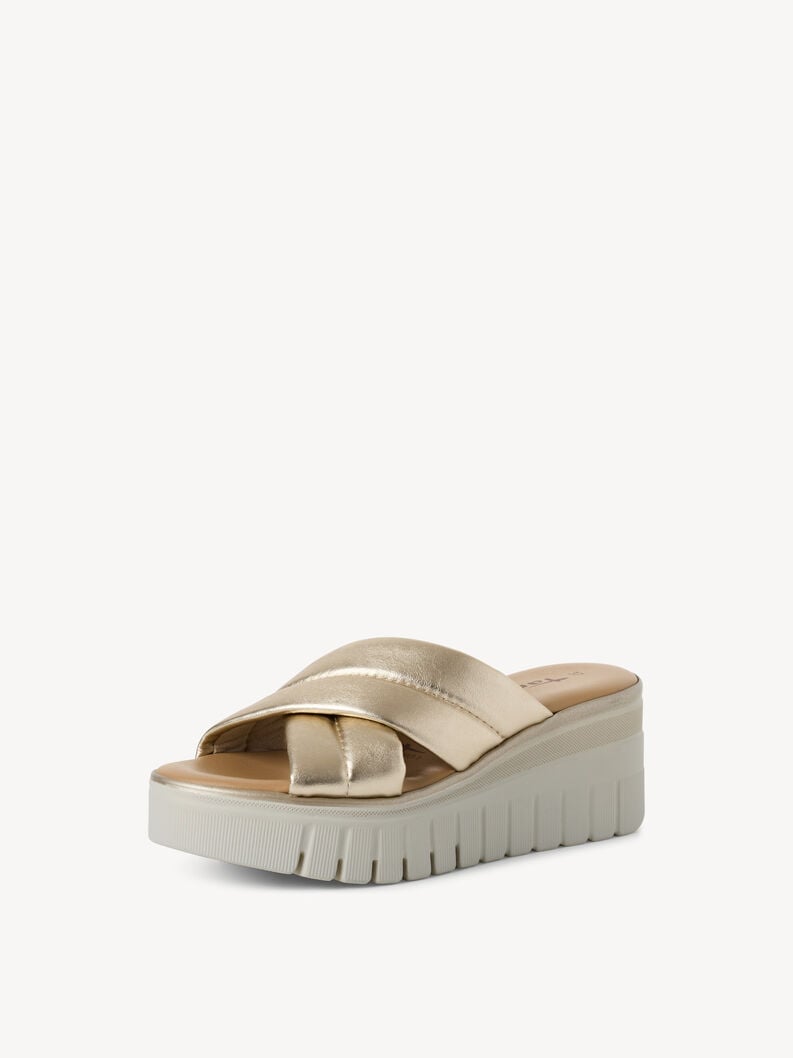 Tamaris Lederpantolette - Gold