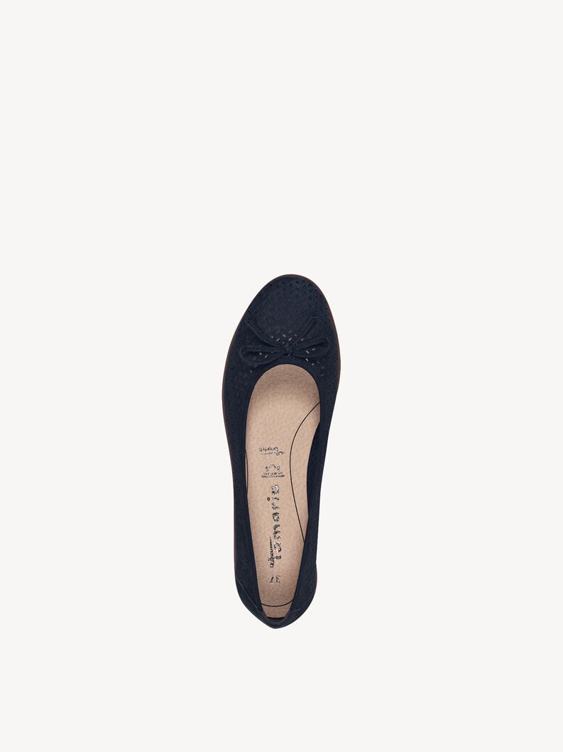 Tamaris Lederballerina - Blau