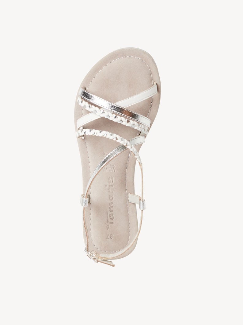 Tamaris Ledersandale - Metallic