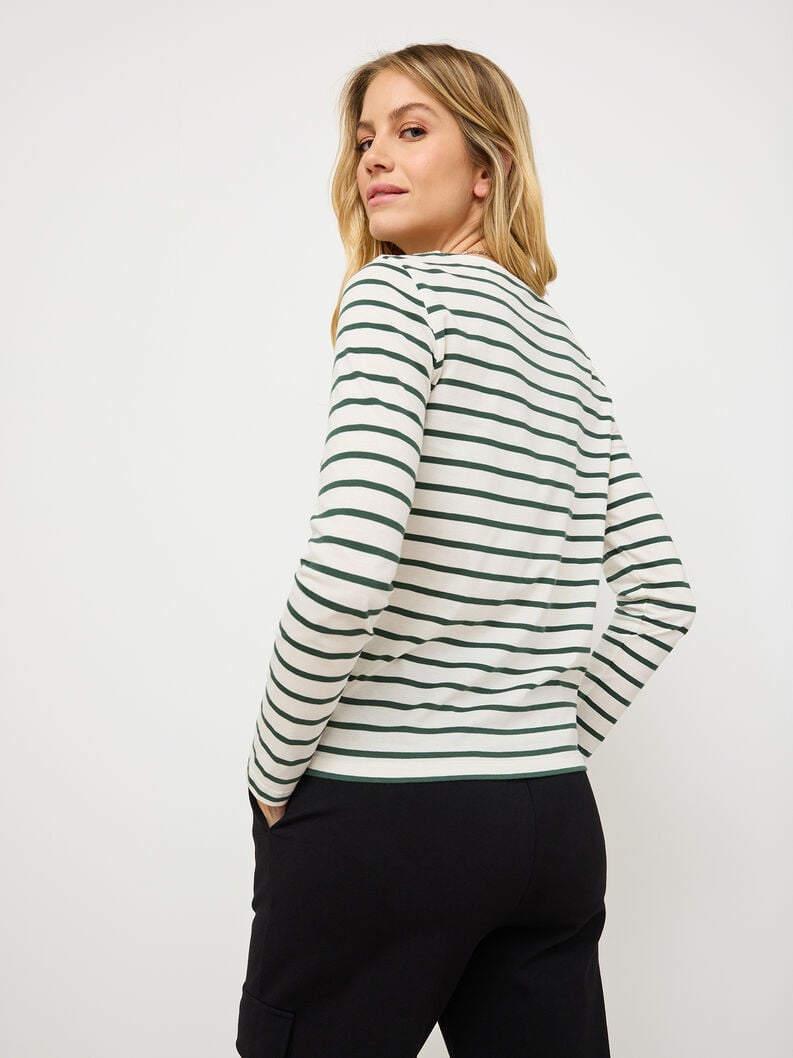 Tamaris Langarmshirt - Weiß