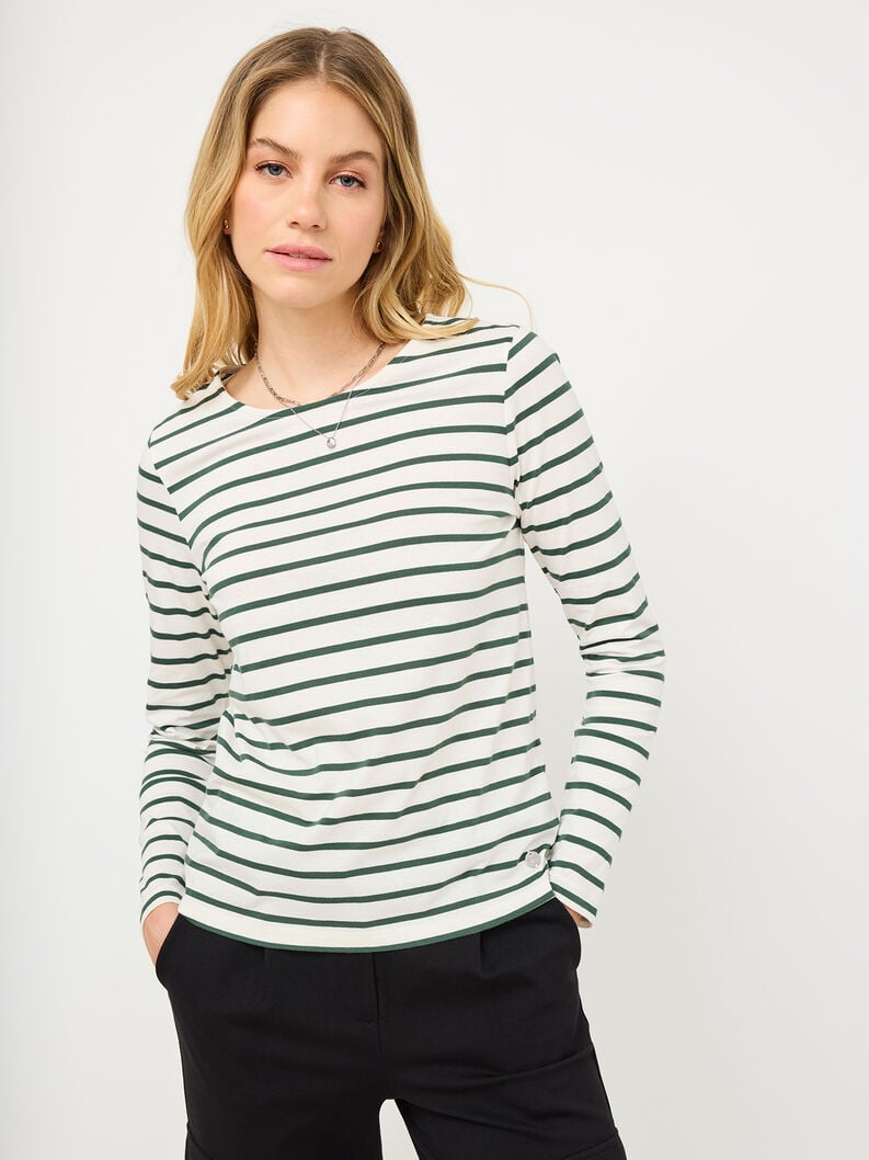 Tamaris Langarmshirt - Weiß