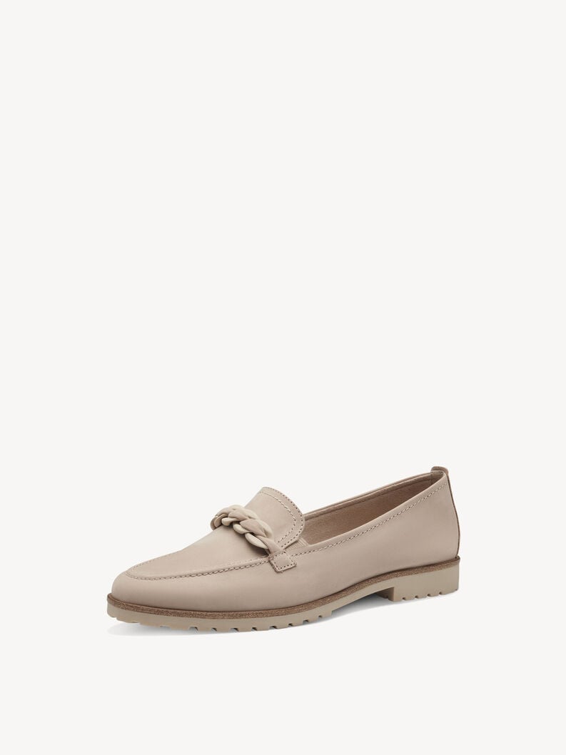 Tamaris Lederslipper - Beige
