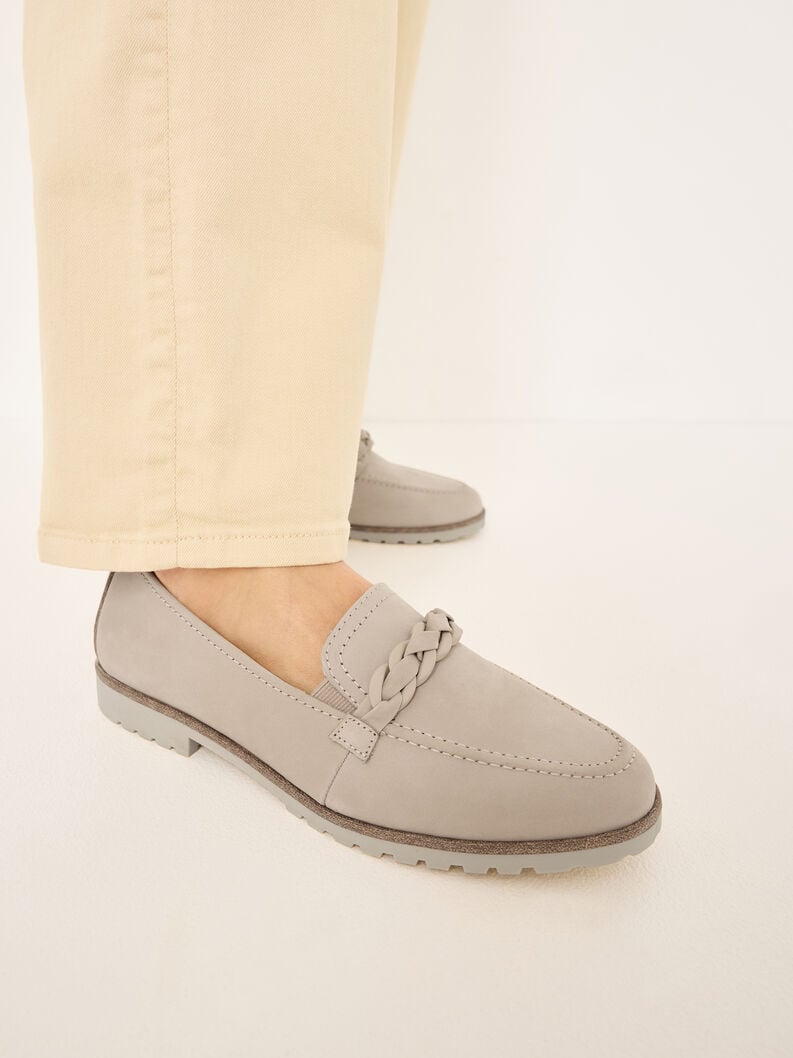Tamaris Lederslipper - Beige