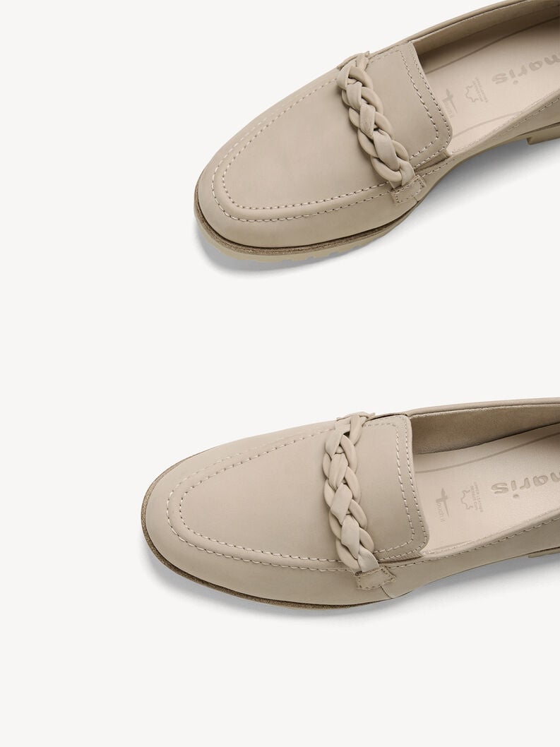 Tamaris Lederslipper - Beige