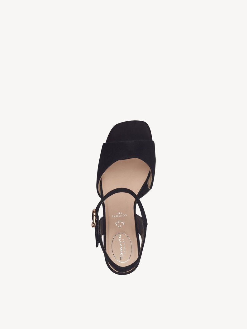Tamaris Ledersandalette - Schwarz