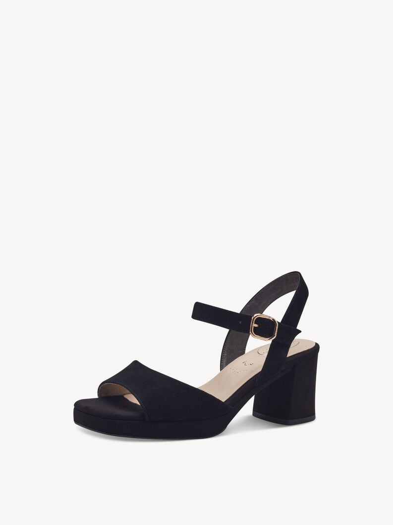 Tamaris Ledersandalette - Schwarz