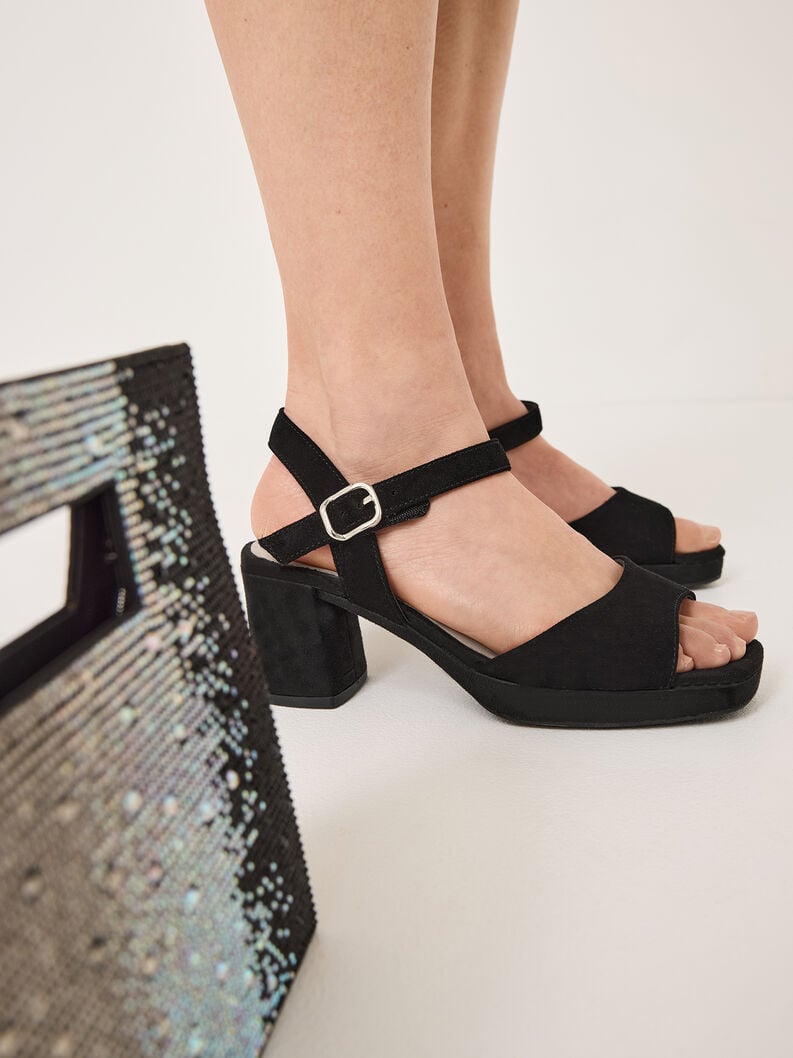 Tamaris Ledersandalette - Schwarz