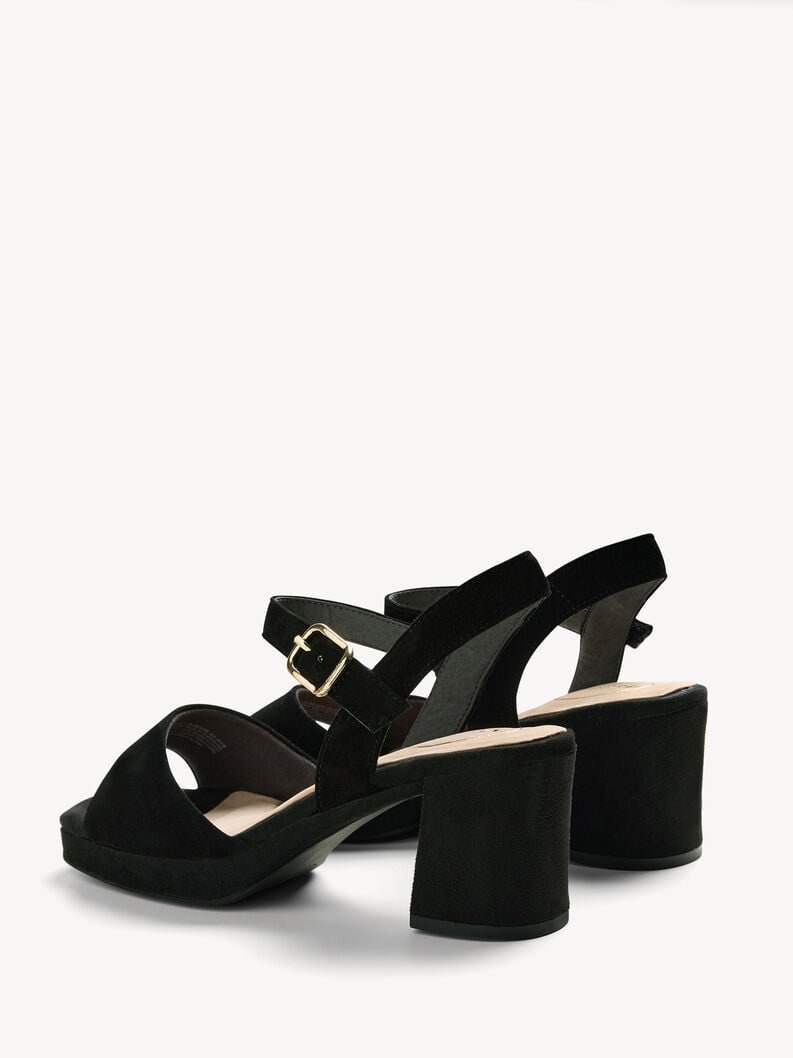 Tamaris Ledersandalette - Schwarz