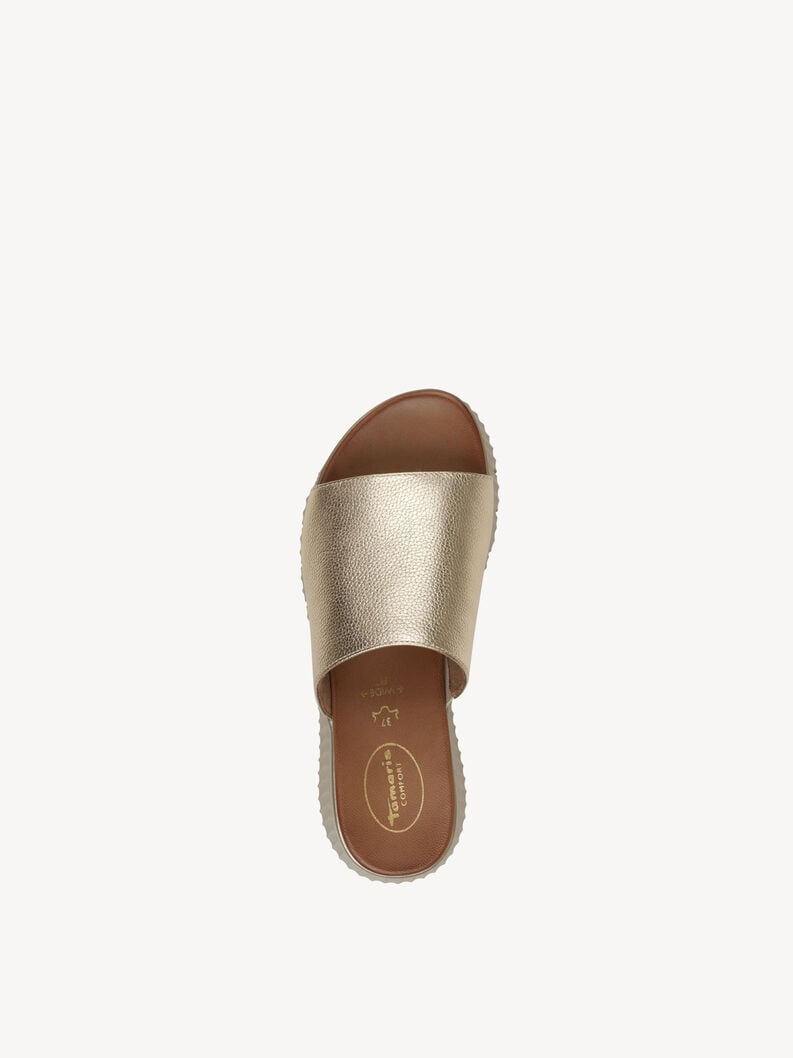 Tamaris Lederpantolette - Gold
