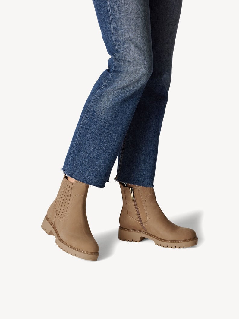 Tamaris Leder Chelsea Boot - Braun