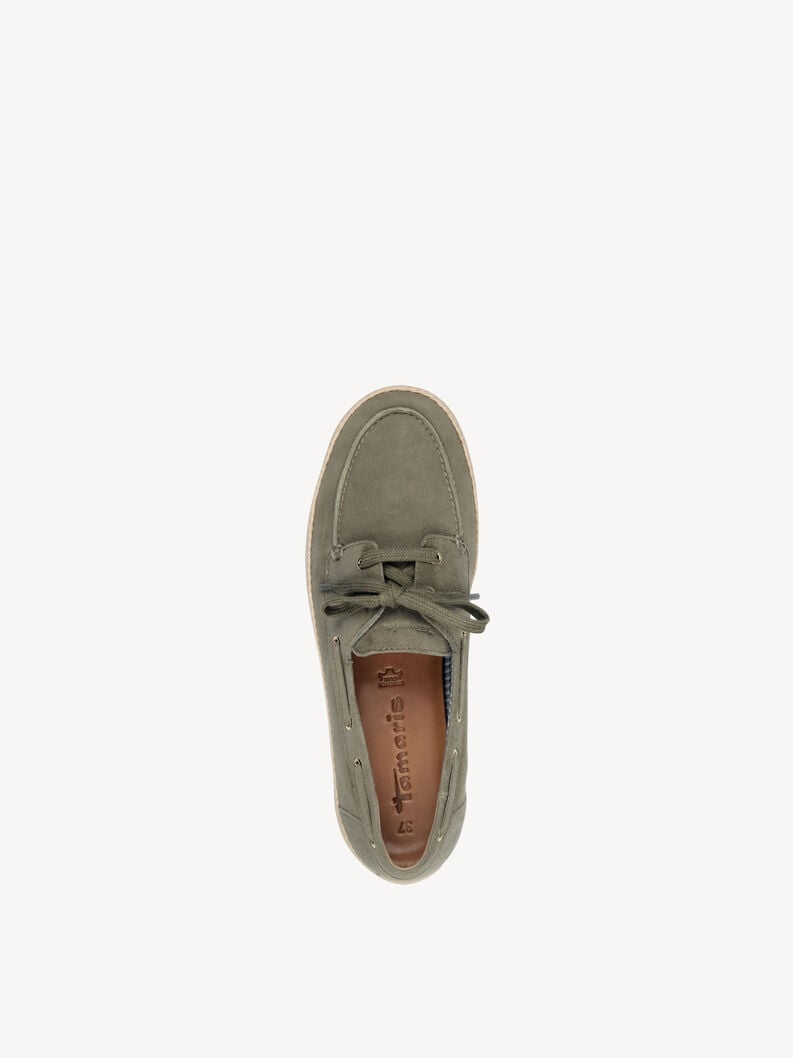 Tamaris Lederhalbschuh - Grün
