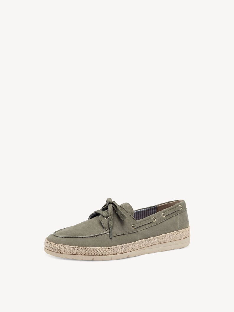 Tamaris Lederhalbschuh - Grün